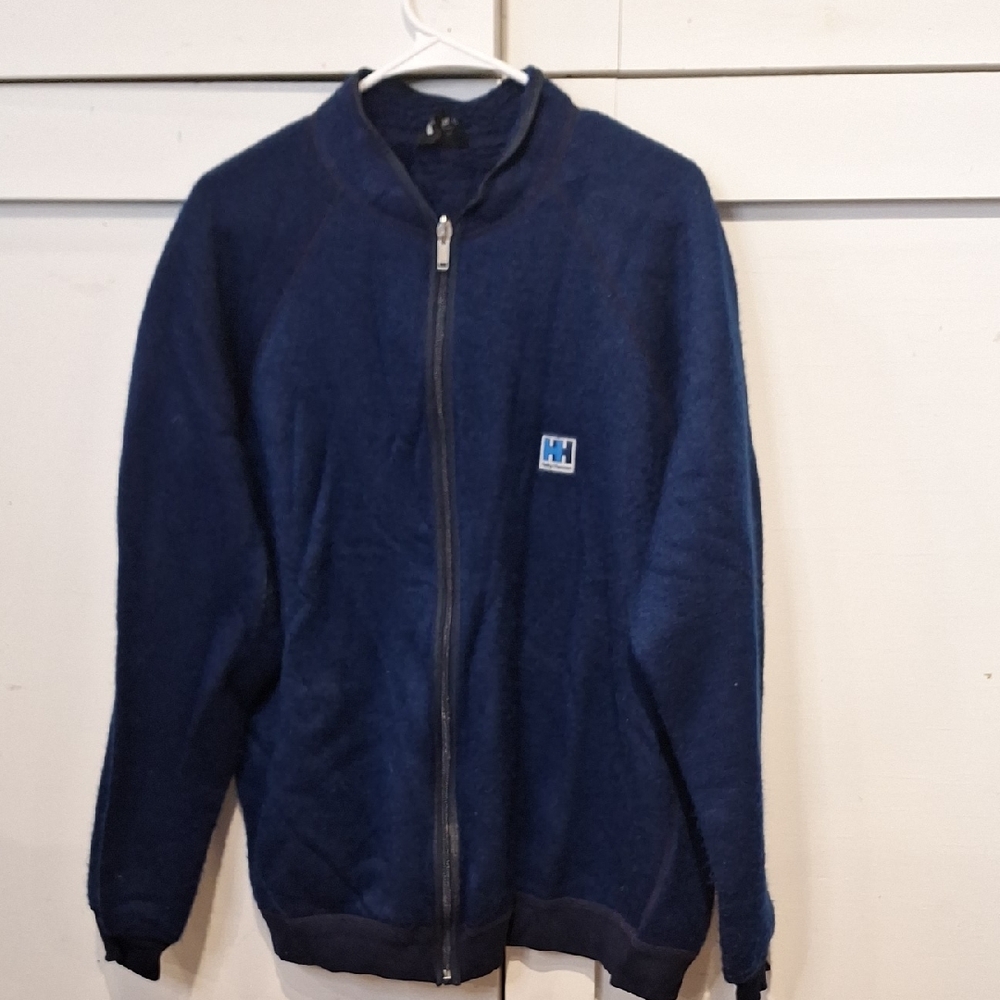 Helly Hansen Vintage 70s 80s Navy Blue Zip-Up Jacket